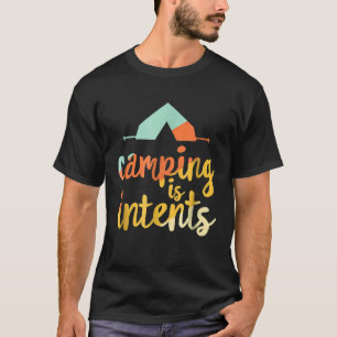 T-shirt Camping Est Intérieur Amusant Randonnée Camping Ex
