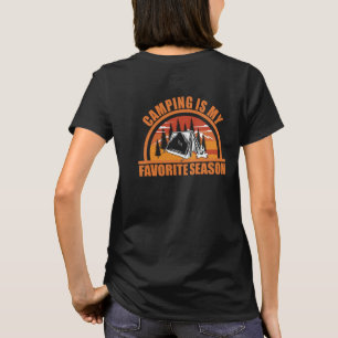 T-shirt Camping est ma saison préférée drôle slogan de cam