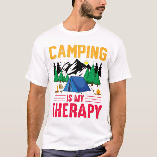 T-shirt Camping est ma thérapie