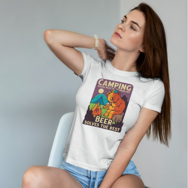 T-shirt Camping Et Bière (Créateur téléchargé)