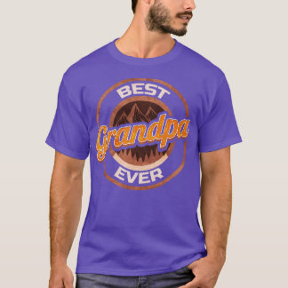 T-shirt Camping Et Randonnée Meilleur Grand-Père Jamais
