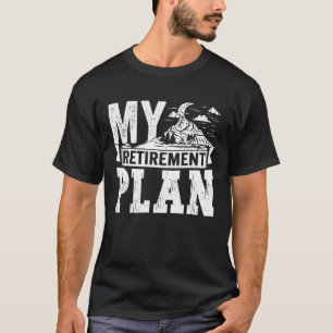 T-shirt Camping Extérieur Mon Régime De Retraite Voyage Ho