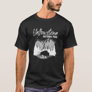 T-shirt Camping extérieur Mountain Buffalo Yellowstone Nat
