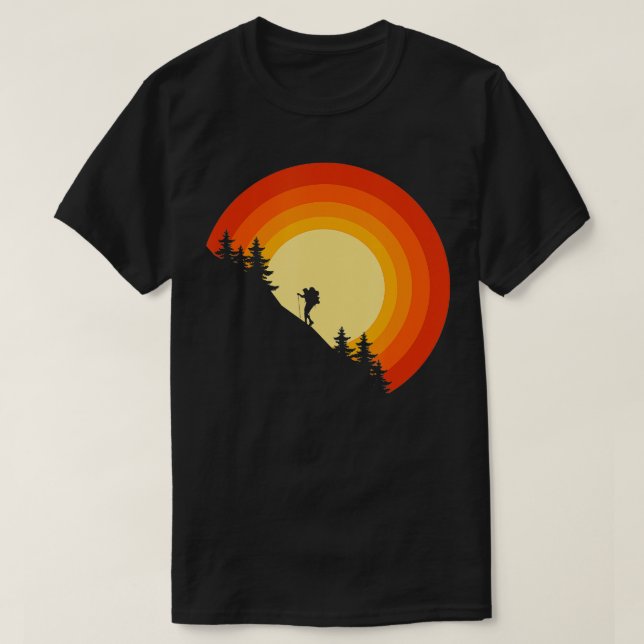 T-shirt Camping extérieur Randonnée de déballage (Design devant)