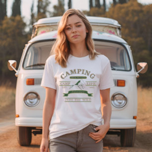 T-shirt Camping extérieur vie de camping