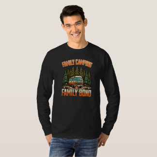 T-shirt Camping familial Bond : Amusement extérieur et ave