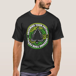 T-shirt Camping Familial Parc Green Tree Pour Rangers