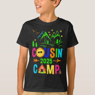 T-shirt Camping familial Vacances été Équipe Cousin Camp 2
