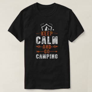 T-shirt camping feu montagnes wanderlust, randonnée