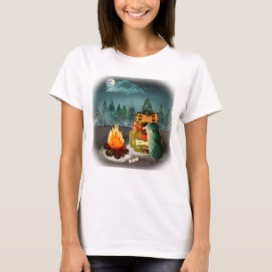 T-shirt Camping Forest Night Adventure
