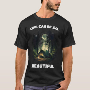 T-shirt Camping Forest World Explorez Backpacker Nature Te
