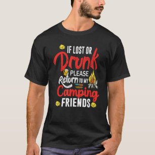 T-shirt Camping Friends Outdoor Holiday Beer Campers Adve