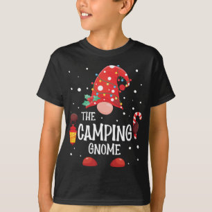 T-shirt Camping Gnome Matching Family Christmas Gnome