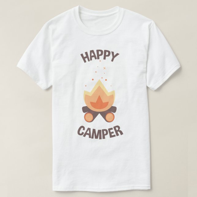 T-shirt Camping heureux (Design devant)