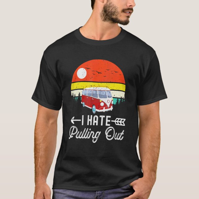 T-shirt Camping Je déteste sortir la remorque de camping-c (Devant)