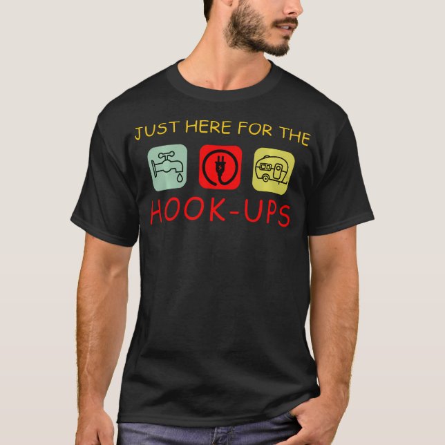 T-shirt Camping Juste Ici Pour La Citation Amusante De Hoo (Devant)