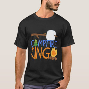 T-shirt Camping King Camping Chemise Camp SMores Bonfire D