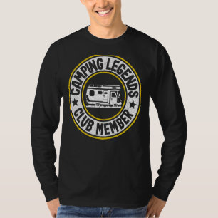 T-shirt Camping Legends Club Membre Groupe Famille Corresp