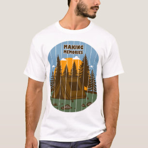 T-shirt Camping Making Memories Tente Coucher de Soleil