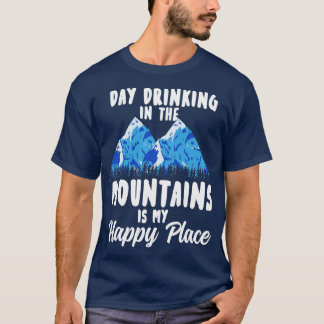 T-shirt Camping Montagnes Pun
