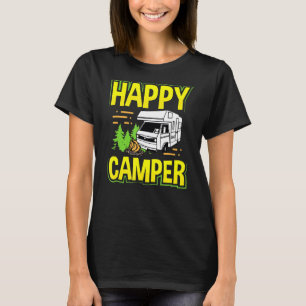 T-shirt Camping Motorhome Rv Happy Camper 1