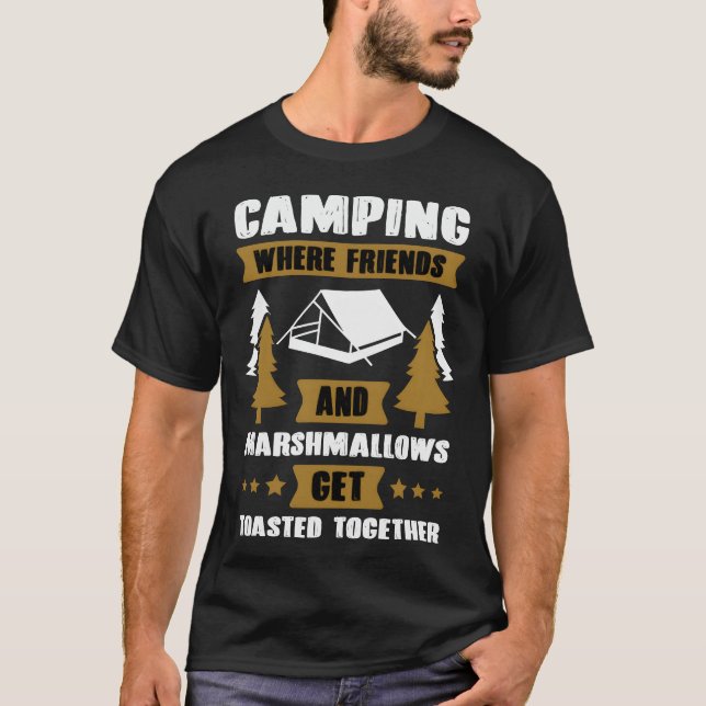 T-shirt Camping music quote gift (Devant)