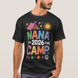 T-shirt Camping Nana 2026 Vacances familiales Camping d'ét