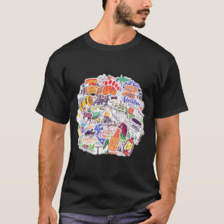 T-shirt Camping Nature Stickers Camping
