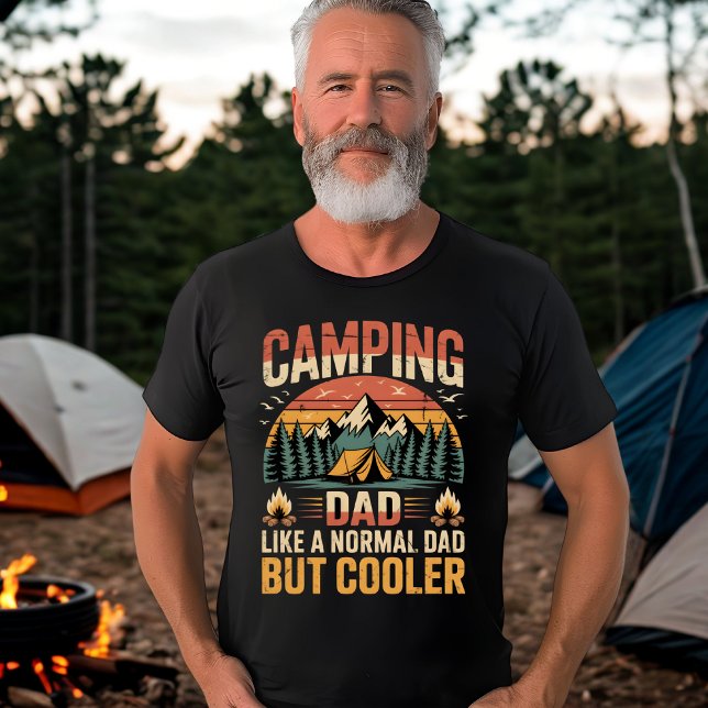 T-shirt Camping papa comme un papa normal mais un Glacière (Créateur téléchargé)