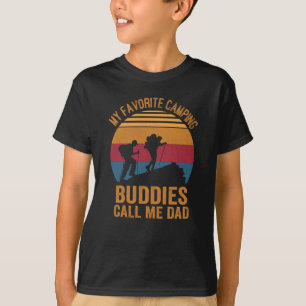 T-shirt camping père et fils