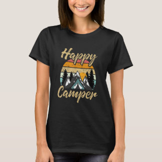 T-shirt Camping Randonnée Cadeau Joyeux Campeur