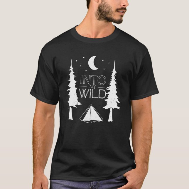 T-shirt Camping sauvage Backpacking (Devant)