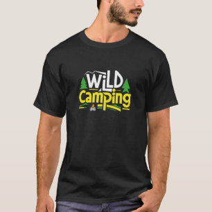 T-shirt Camping sauvage, Explorez la nature