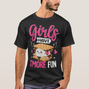 T-shirt Camping Smores Les Filles Ont S'More Kawaii Smores
