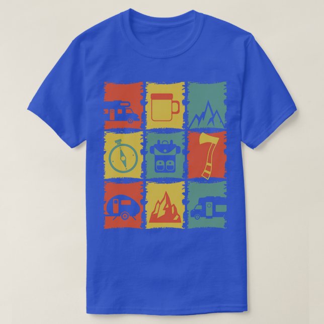 T-shirt Camping Stuff pour un Camper (Design devant)