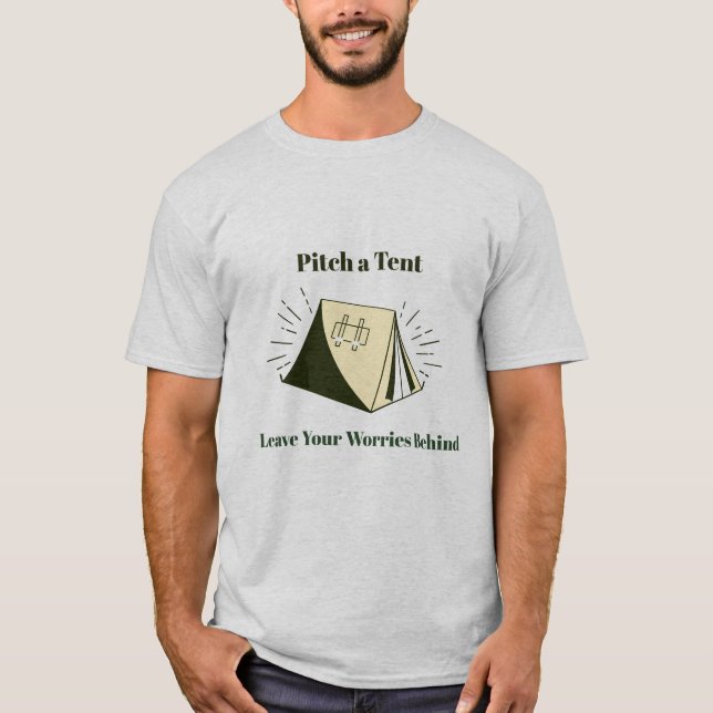 T-Shirt Camping Tente (Devant)