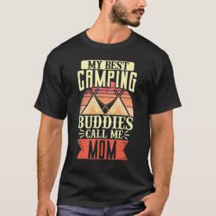 T-shirt Camping Tente Extérieure Mon Meilleur Camping Budd