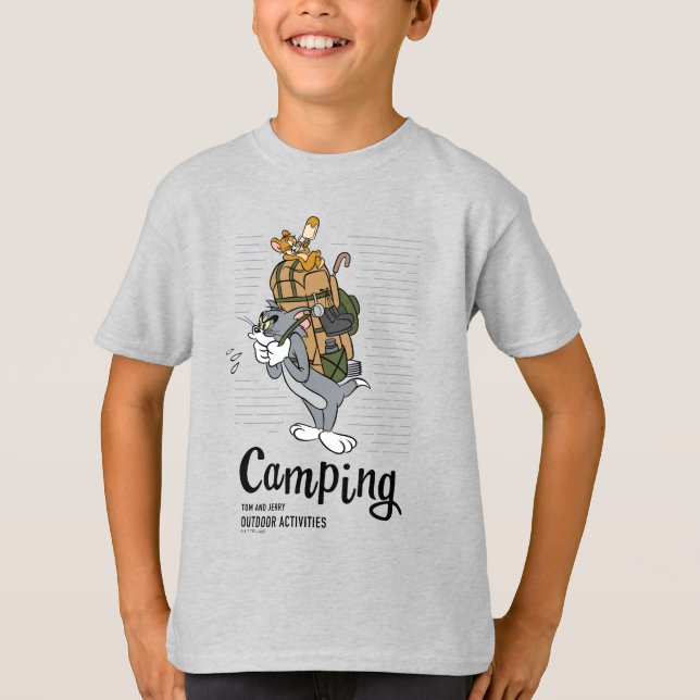 T-shirt Camping Tom & Jerry (Devant)