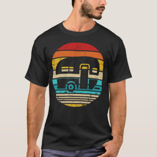 T-shirt Camping vintage avan remorque
