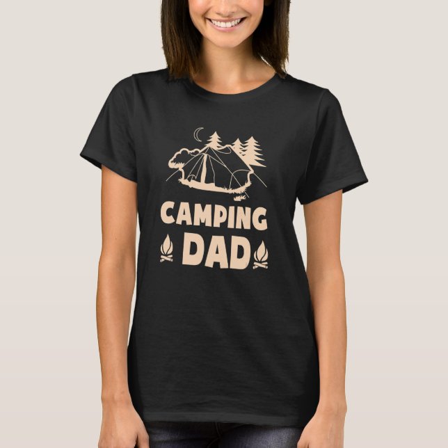T-shirt Campingn Dad Classic Family Summer Vacation (Devant)