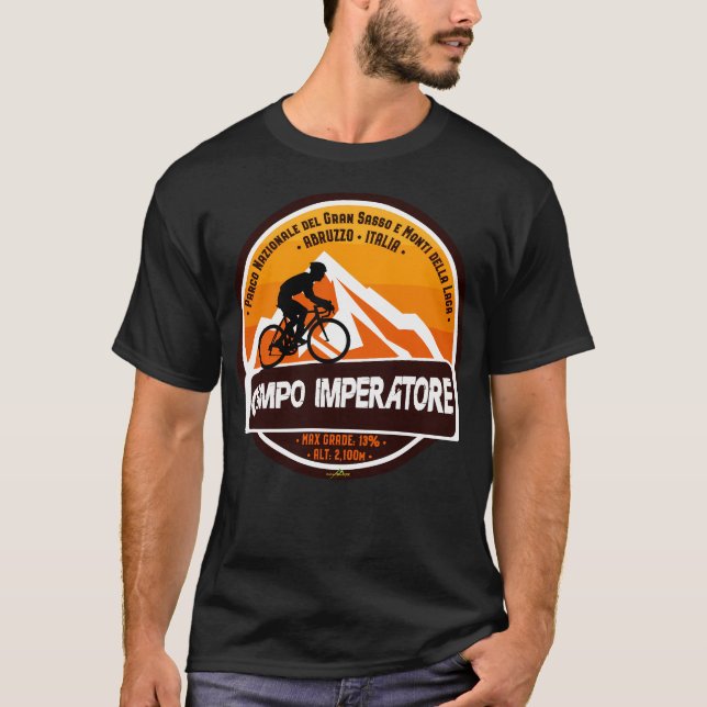 T-shirt Campo Imperatore Italie Abruzzes Cyclisme 01 (Devant)