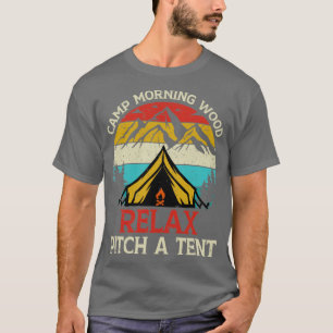 T-shirt Camps Matin Bois Relax Emplacement Une Tente