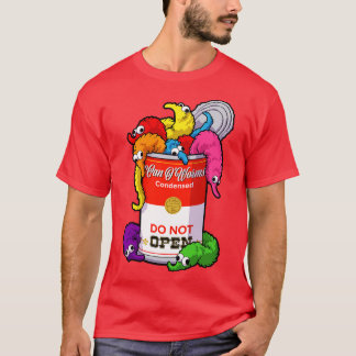T-shirt Can of Worms on a String Ne pas ouvrir