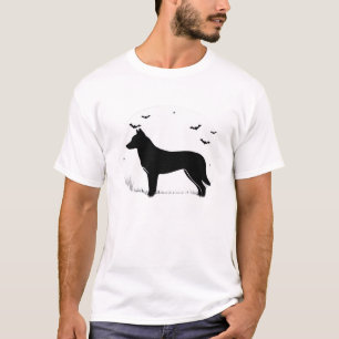 T-shirt Canaan Dog � Silhouette de la Lune d'Halloween T-S