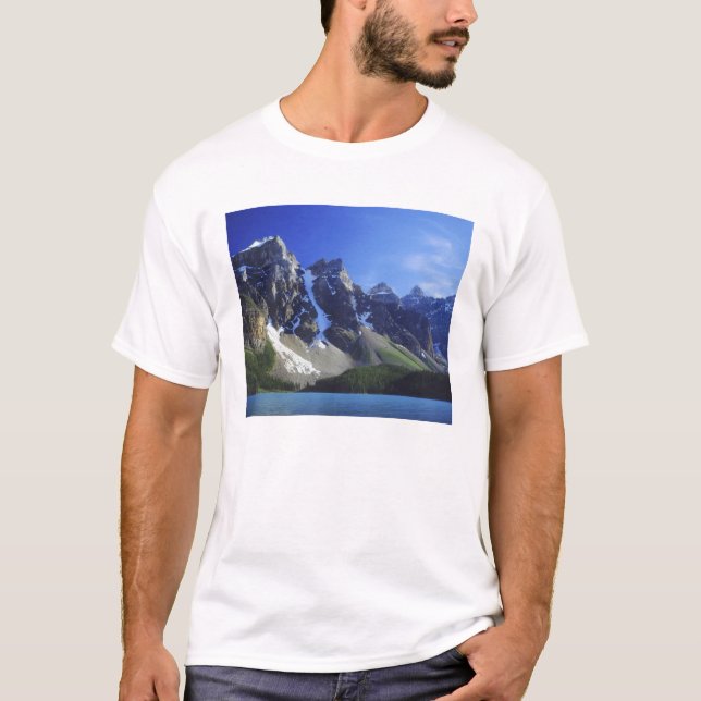 T-shirt Canada, Alberta, parc national Banff, Moraine (Devant)