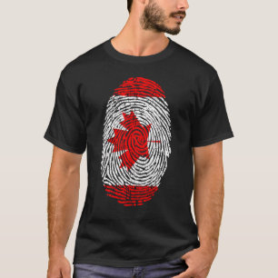 T-shirt Canada Canadian Flag Empreinte Maple Leaf Citizen