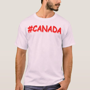 T-shirt "#CANADA" Conception d'expression mignonne. Comman