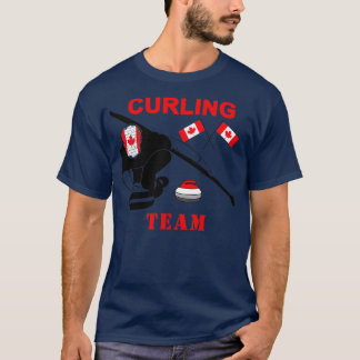 T-shirt Canada Curling Drôle design pour les amateurs de c