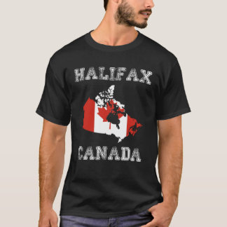 T-shirt Canada Distressed Flag Halifax Pride