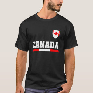 T-shirt Canada Drapeau Varsity Canadien Toronto Rétro Vint